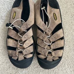 Keen Tan and Black Waterproof Sandals